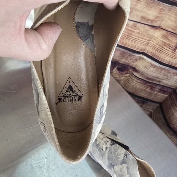 Fluevog Power Floral slip-on shoe (Water Family) W 10.5 - Picture 6 of 8